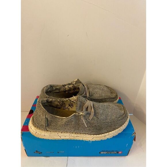 Hey Dude loafers women size 11 wendy linen iron gray - Picture 2 of 8